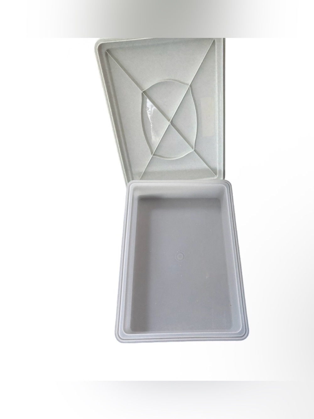 TUPPERWARE Food Storage Container Tray - Light Gray/White